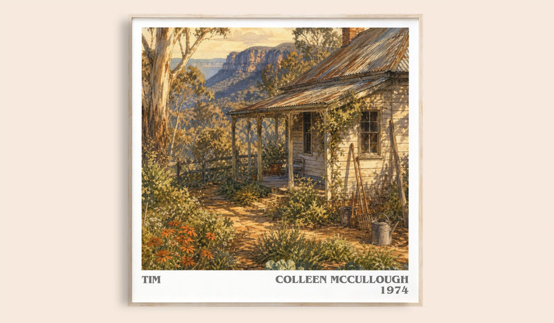 Tim Literary Art Print by Colleen McCullough (Square style)
