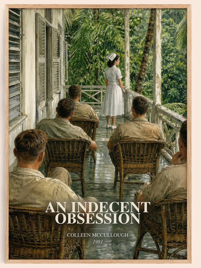 Indecent Obsession Book Watercolour Illustration by Colleen McCullough