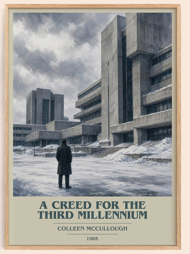 Creed for the Third Millennium Book Cover Poster by Colleen McCullough
