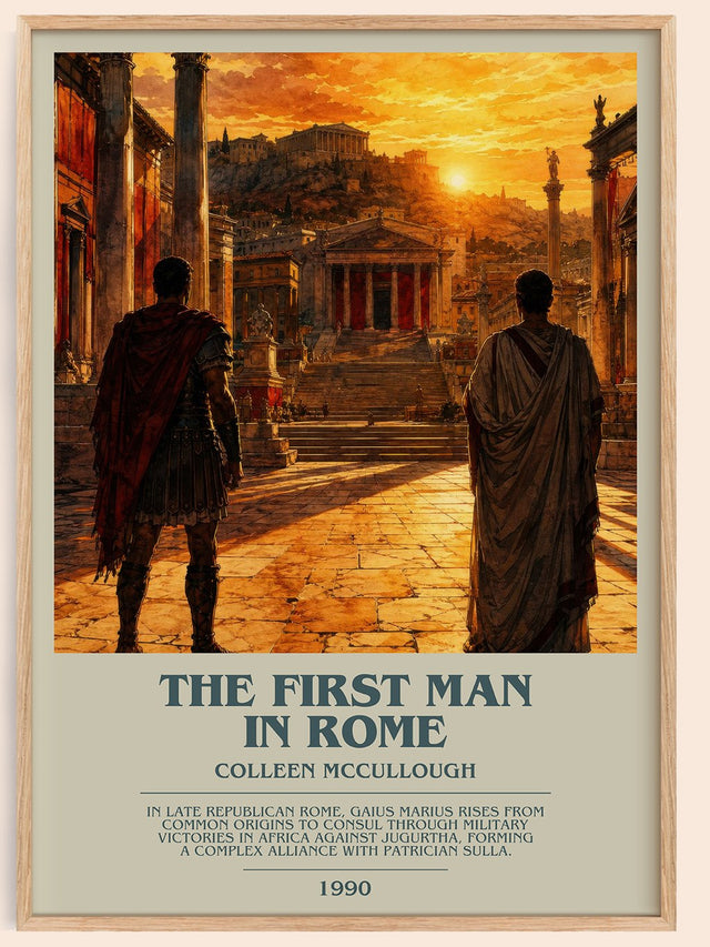 The First Man in Rome Bookish Wall Art by Colleen McCullough