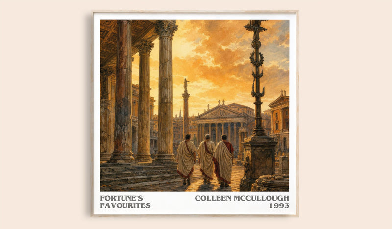 Fortune's Favourites literary book poster by Colleen McCullough – framed literary art print