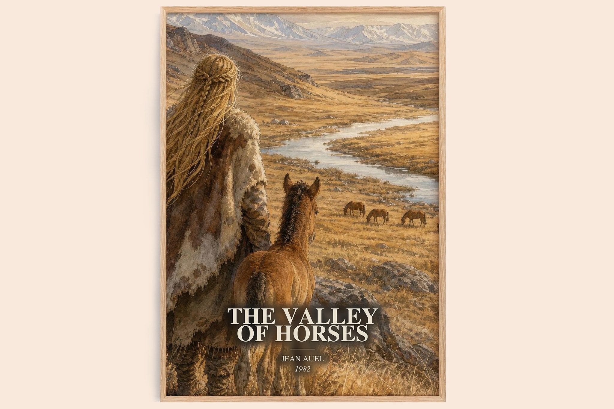 The Valley of Horses Book Watercolour Illustration by Jean Auel