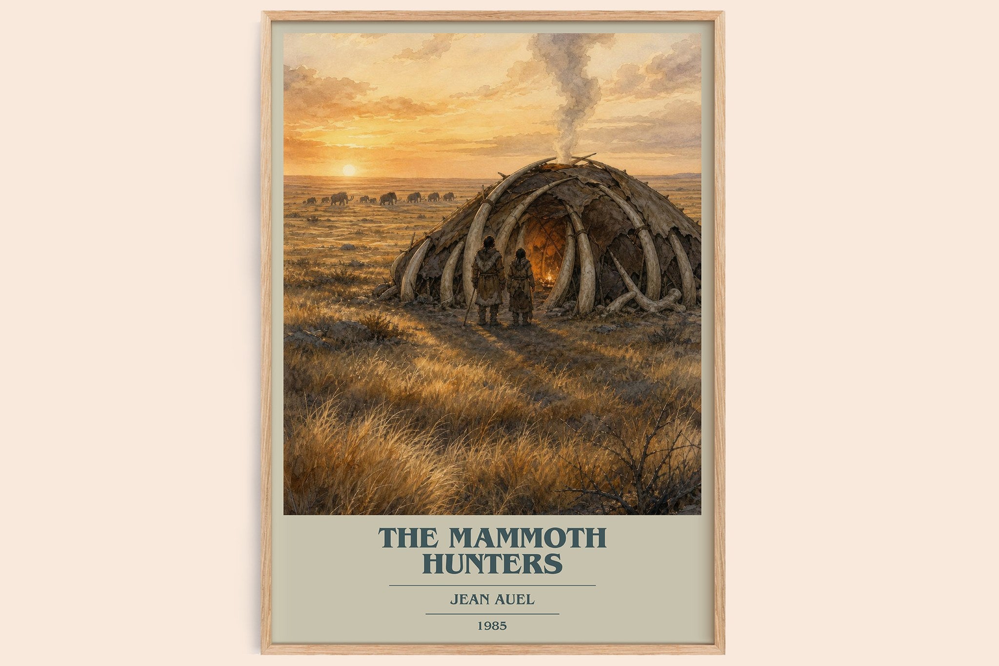 The Mammoth Hunters Book Cover Poster by Jean Auel