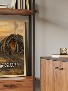 The Mammoth Hunters book watercolour illustration paper finish options – matte satin gloss