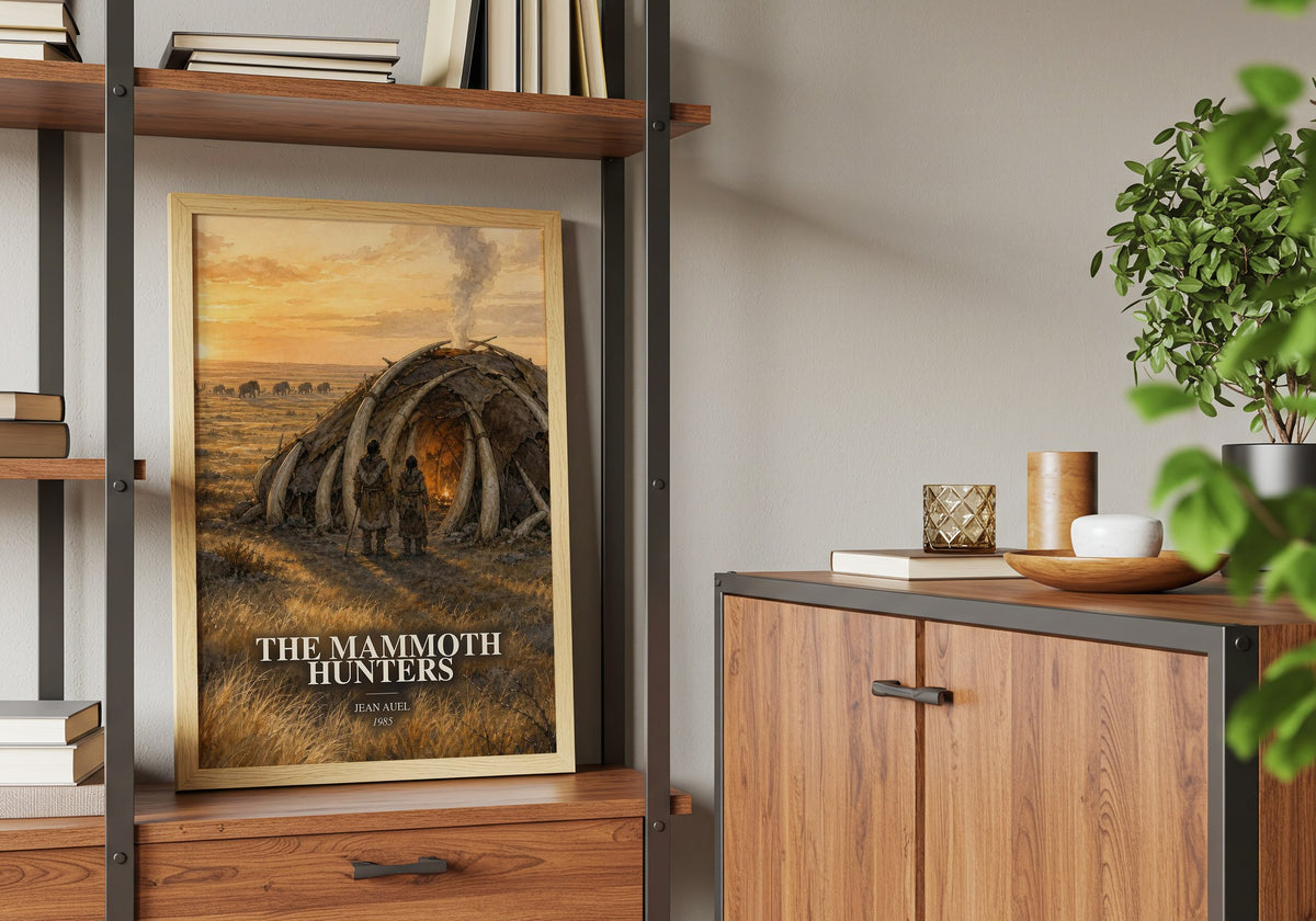 The Mammoth Hunters book watercolour illustration paper finish options – matte satin gloss