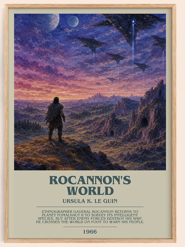 Rocannon's World Bookish Wall Art by Ursula K. Le Guin