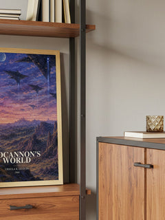 Rocannon's World book watercolour illustration paper finish options – matte satin gloss