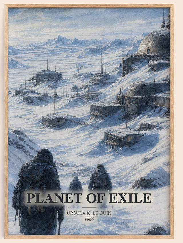 Planet of Exile Book Watercolour Illustration by Ursula K. Le Guin