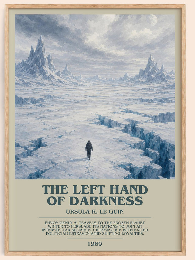 The Left Hand of Darkness Bookish Wall Art by Ursula K. Le Guin