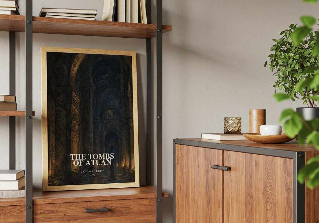The Tombs of Atuan book watercolour illustration paper finish options – matte satin gloss