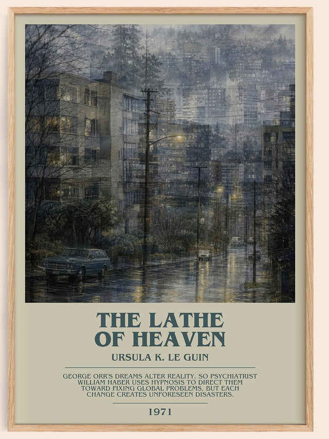 The Lathe of Heaven Bookish Wall Art by Ursula K. Le Guin
