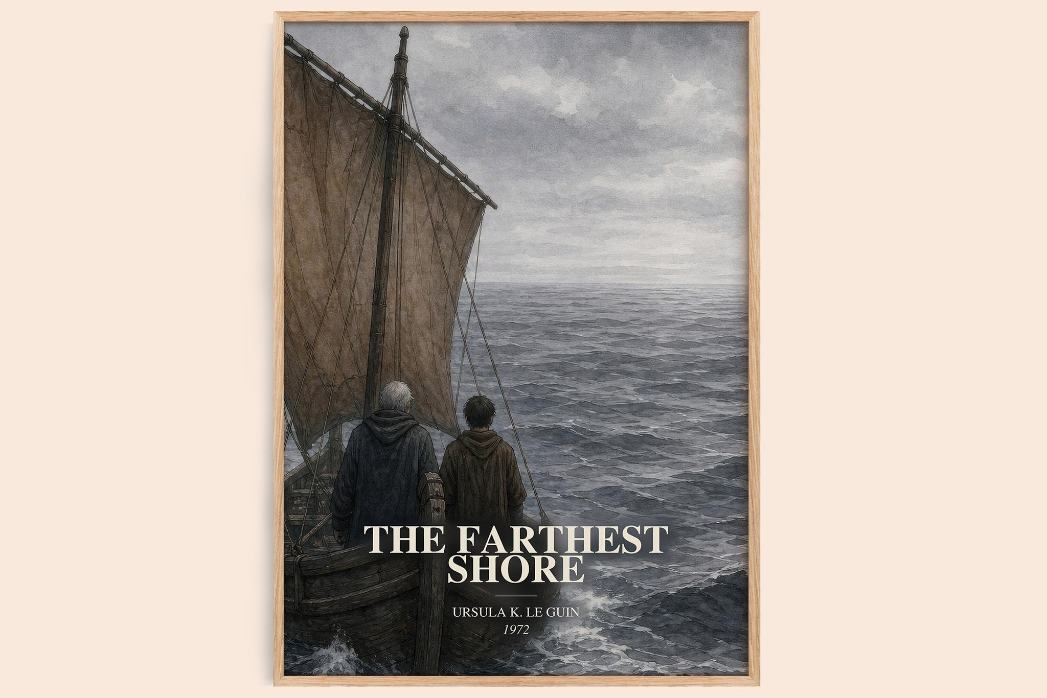 The Farthest Shore Book Watercolour Illustration by Ursula K. Le Guin
