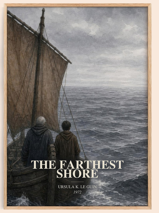 The Farthest Shore Book Watercolour Illustration by Ursula K. Le Guin