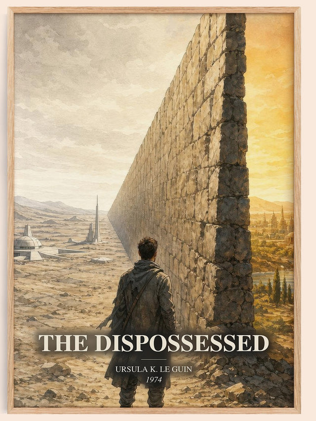 The Dispossessed Book Watercolour Illustration by Ursula K. Le Guin