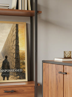 The Dispossessed book watercolour illustration paper finish options – matte satin gloss