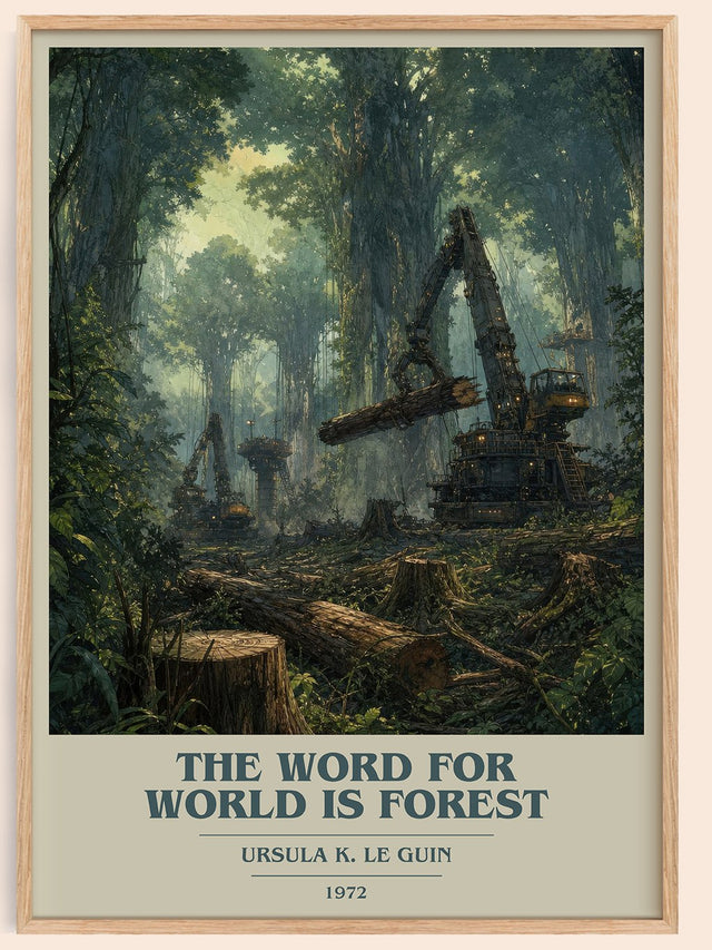 The Word for World Is Forest Book Cover Poster by Ursula K. Le Guin