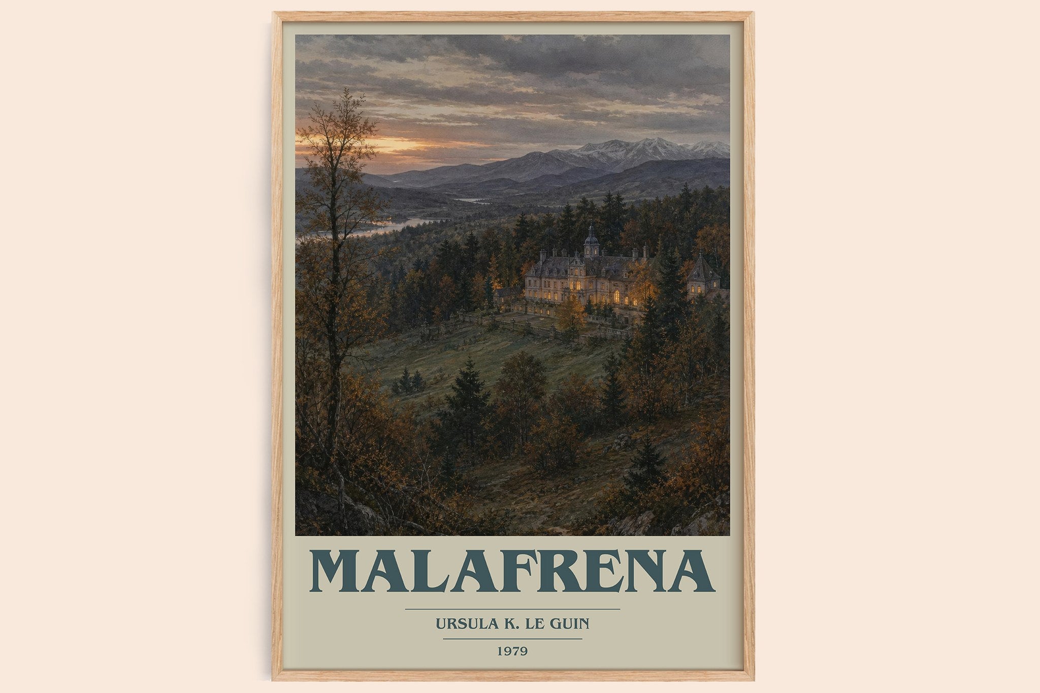 Malafrena Book Cover Poster by Ursula K. Le Guin