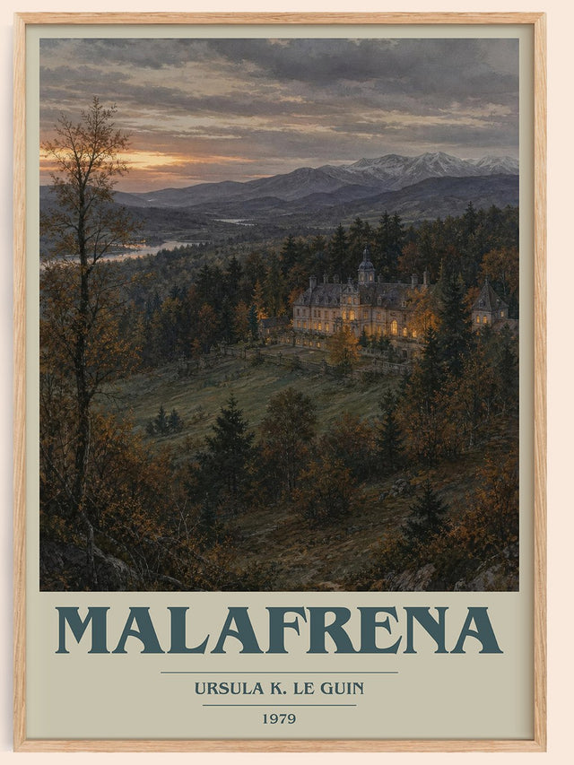 Malafrena Book Cover Poster by Ursula K. Le Guin