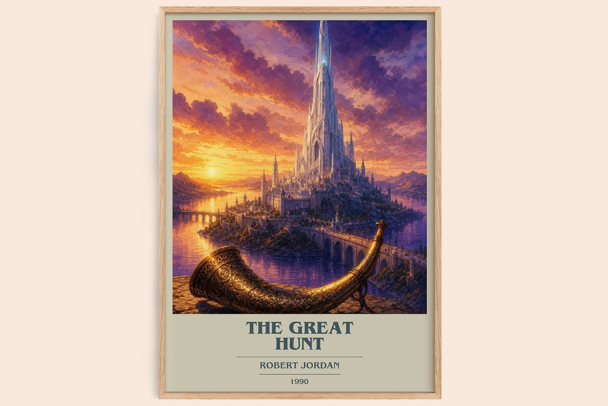 The Great Hunt Book Cover Poster by Robert Jordan