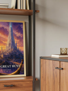 The Great Hunt book watercolour illustration paper finish options – matte satin gloss