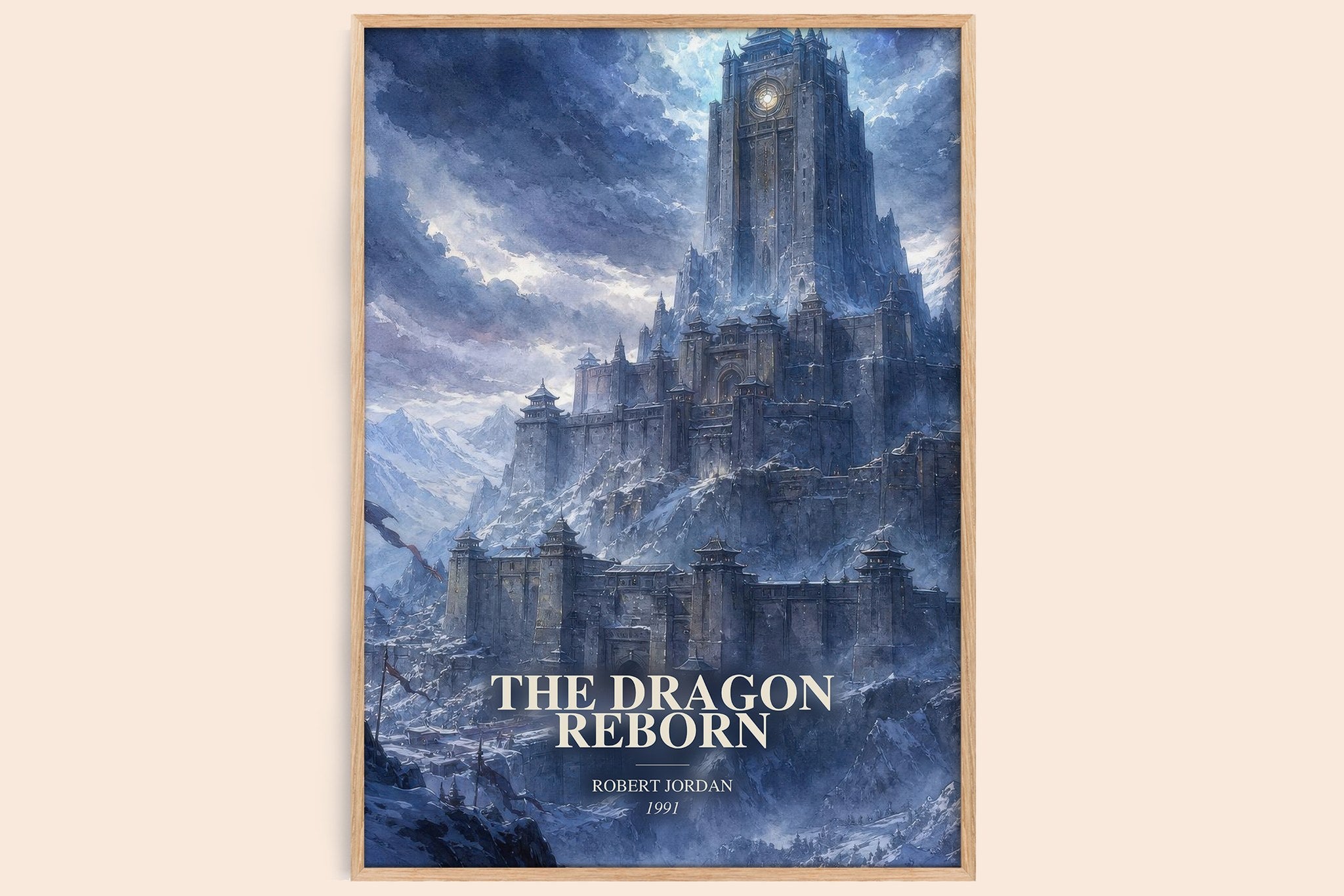 The Dragon Reborn Book Watercolour Illustration by Robert Jordan