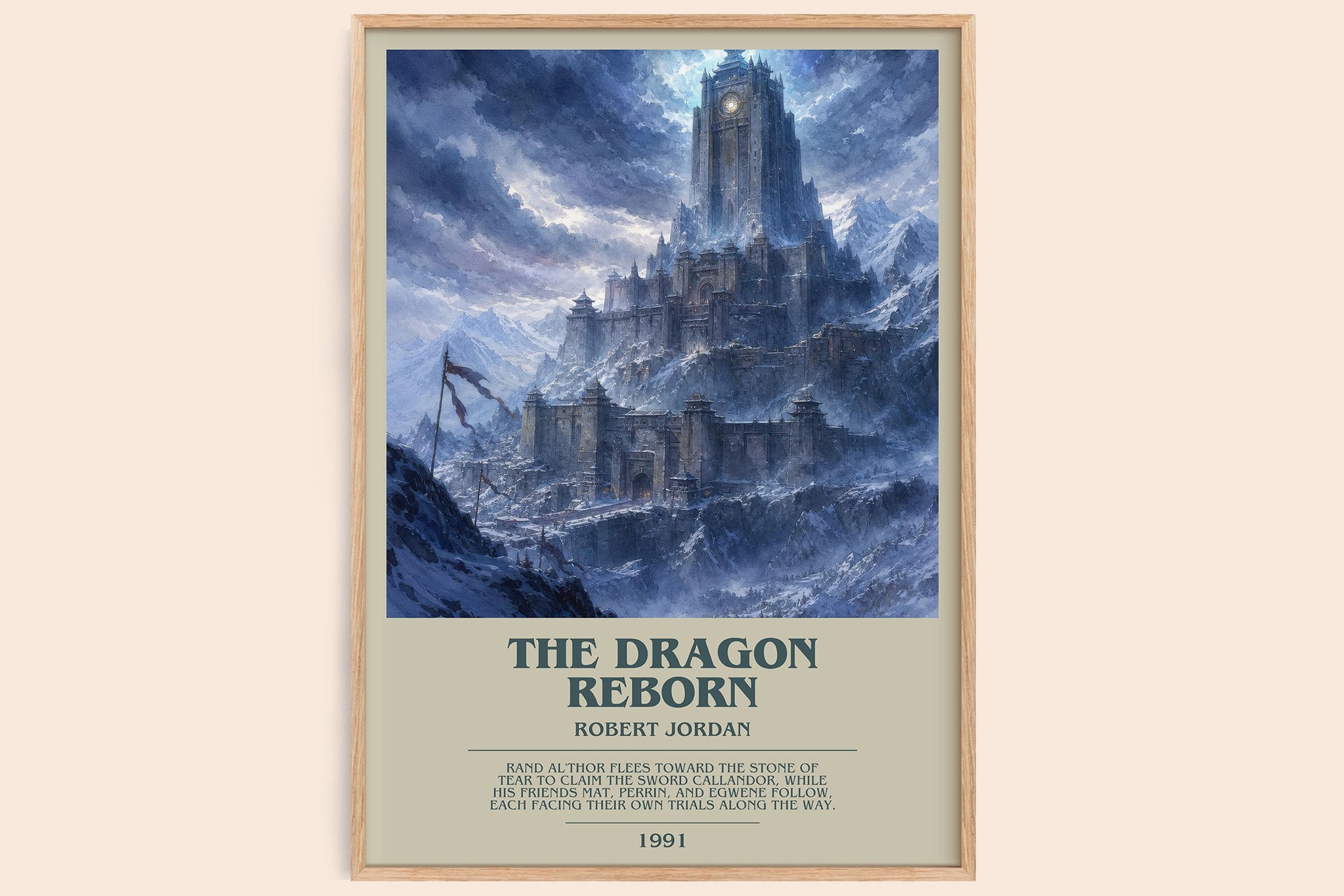 The Dragon Reborn Bookish Wall Art by Robert Jordan
