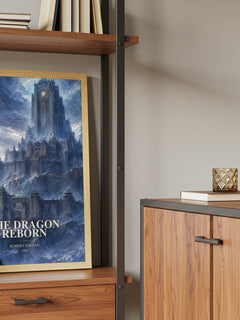The Dragon Reborn book watercolour illustration paper finish options – matte satin gloss