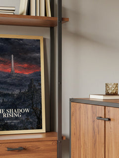 The Shadow Rising book watercolour illustration paper finish options – matte satin gloss