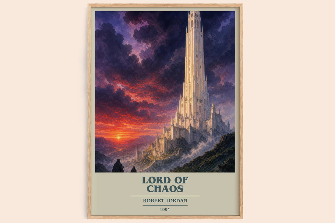 Lord of Chaos book cover book poster by Robert Jordan – framed literary art print
