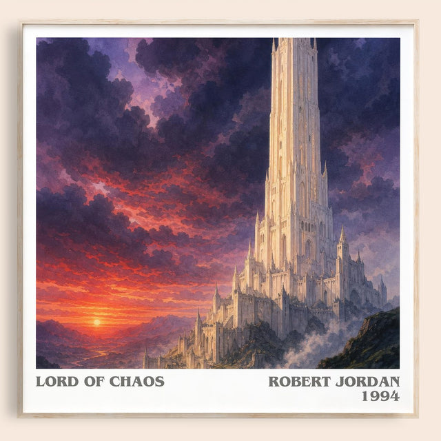 Lord of Chaos Literary Art Print by Robert Jordan