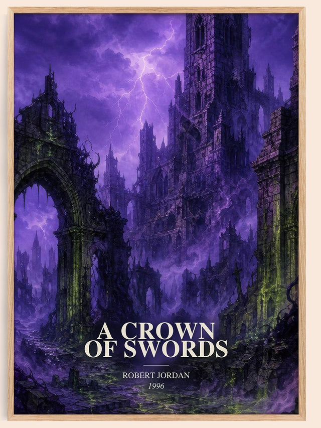 A Crown of Swords Book Watercolour Illustration by Robert Jordan