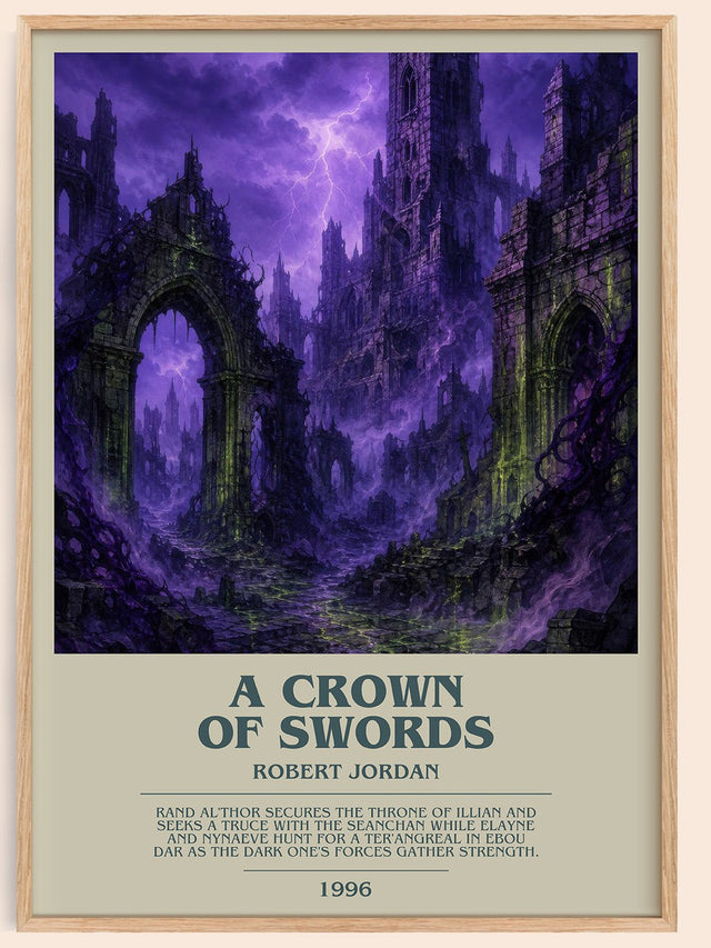 A Crown of Swords Bookish Wall Art by Robert Jordan