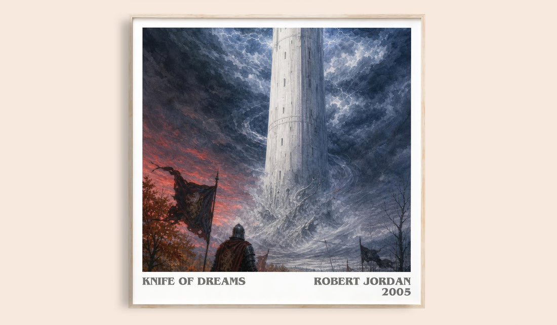 Knife of Dreams literary book poster by Robert Jordan – framed literary art print