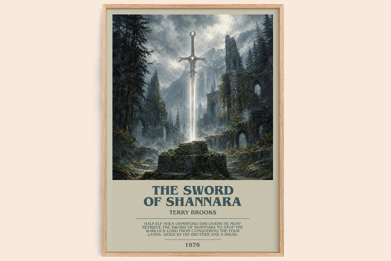 The Sword of Shannara Bookish Wall Art by Terry Brooks (Modern style)