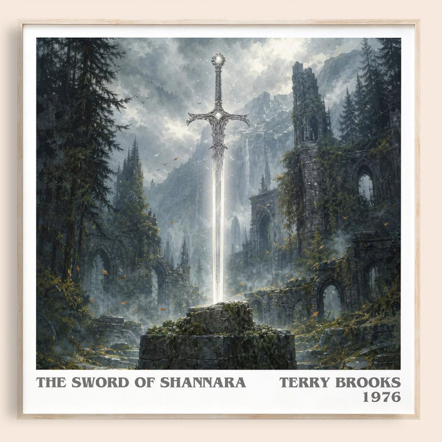 The Sword of Shannara Literary Art Print by Terry Brooks