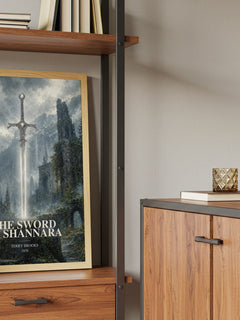 The Sword of Shannara book watercolour illustration paper finish options – matte satin gloss