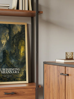 The Wishsong of Shannara book watercolour illustration paper finish options – matte satin gloss