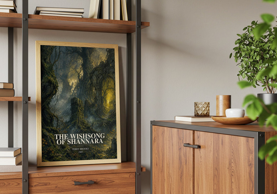 The Wishsong of Shannara book watercolour illustration paper finish options – matte satin gloss