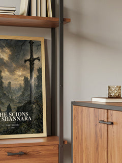 The Scions of Shannara book watercolour illustration paper finish options – matte satin gloss