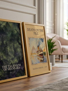The Talismans of Shannara watercolour print framed by window – literary home decor