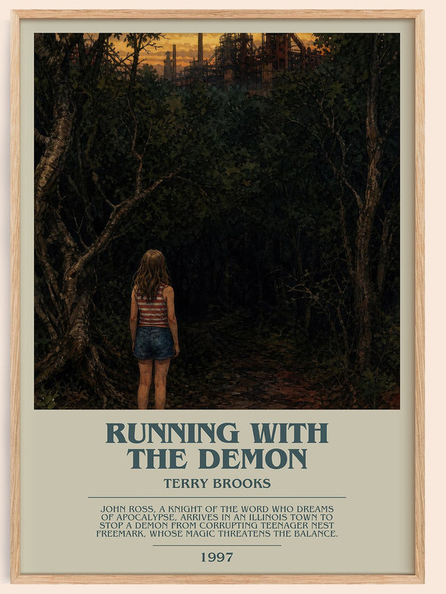 Running with the Demon Bookish Wall Art by Terry Brooks