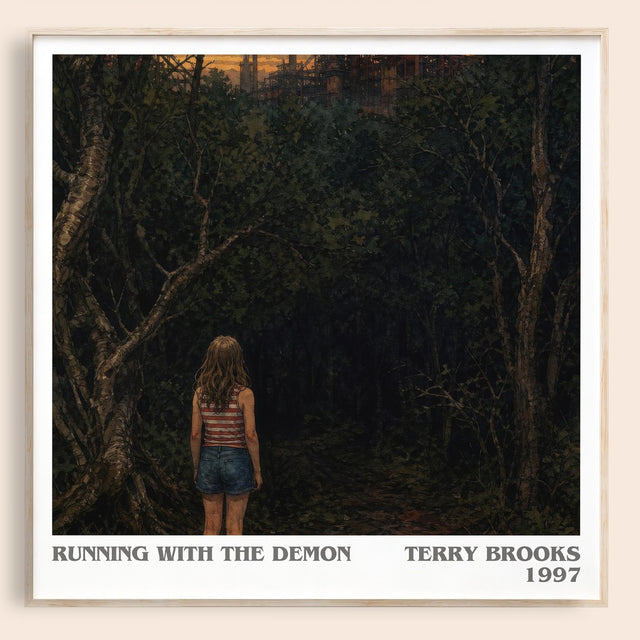Running with the Demon Literary Art Print by Terry Brooks