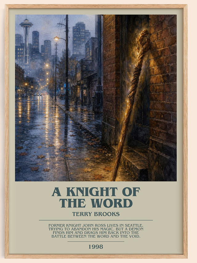 A Knight of the Word Bookish Wall Art by Terry Brooks