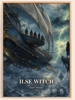 Ilse Witch watercolour book poster by Terry Brooks – framed literary art print