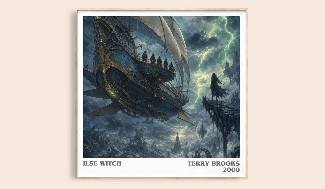 Ilse Witch literary book poster by Terry Brooks – framed literary art print