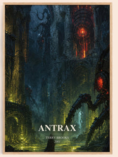 Antrax watercolour book poster by Terry Brooks – framed literary art print