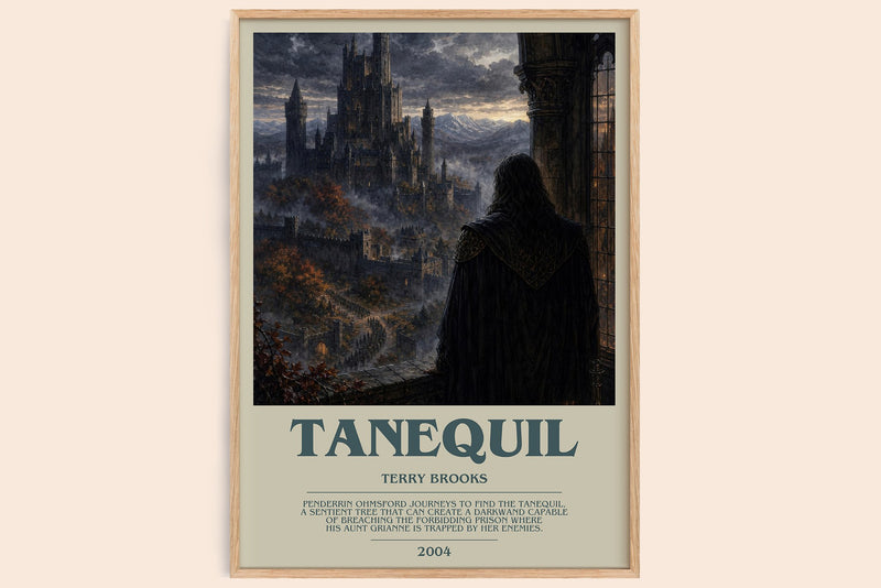 Tanequil bookish book poster by Terry Brooks – framed literary art print