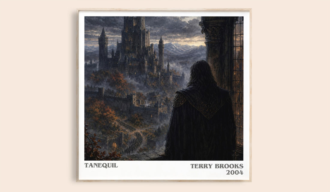 Tanequil literary book poster by Terry Brooks – framed literary art print
