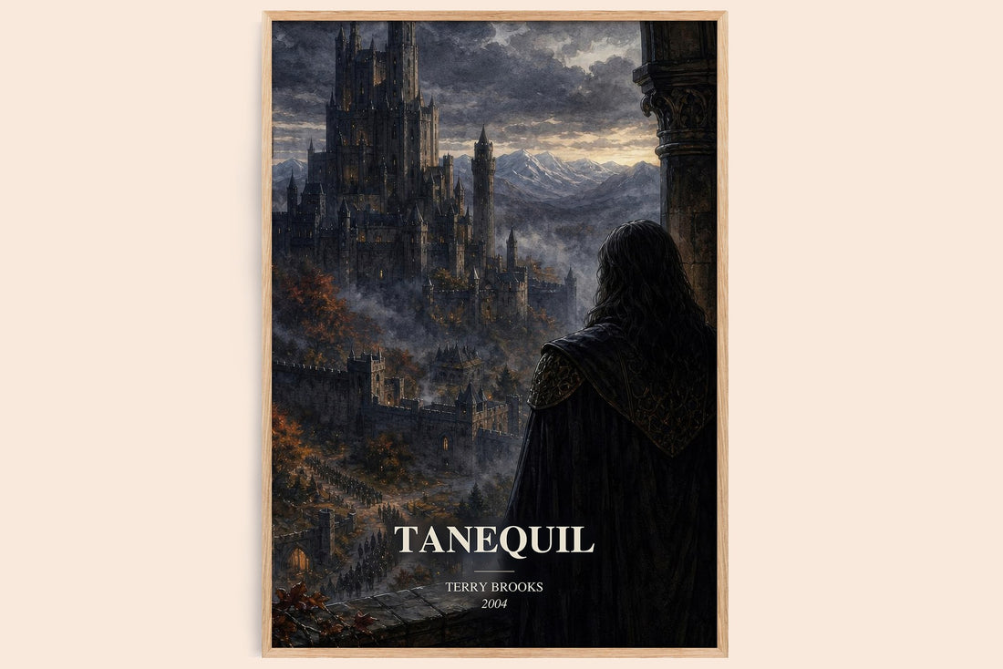 Tanequil watercolour book poster by Terry Brooks – framed literary art print