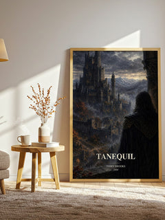 Tanequil watercolour print in frame leaning in hallway – fantasy wall art